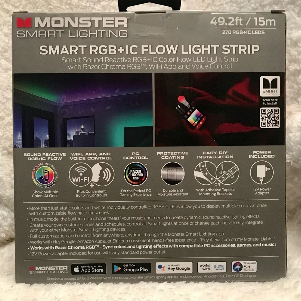 Bundle of 3 - Smart RGB+IC Flow Light Strips